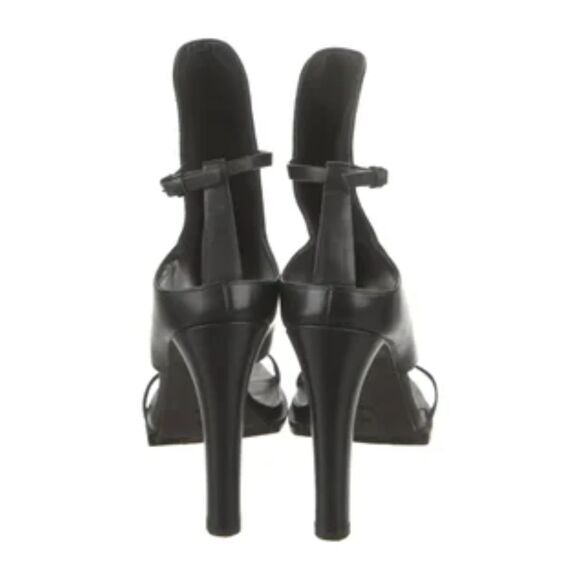 Alexander Wang Black Leather Gladiator Strappy Sandals Heels 35 - Picture 4 of 13